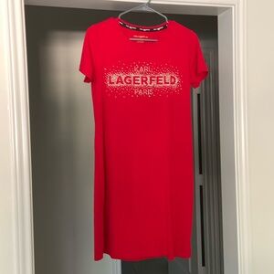 Karl Lagerfield T-Shirt Dress in Size Small